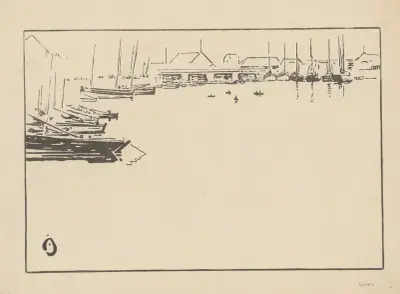 Der Vorhafen von Les Sables-d'Olonne, 1904 – Nr. 2 von Amédée Joyau
