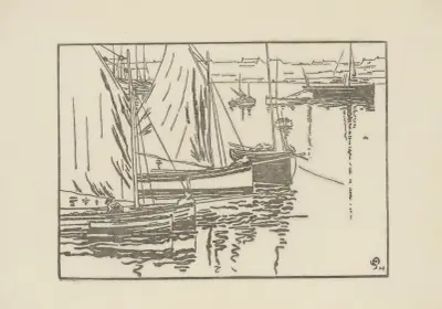 Roscoff, rudé plachty, 1904 – č. 1, Amédée Joyau