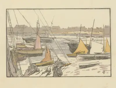 Roscoff, segeltorkning av Amédée Joyau