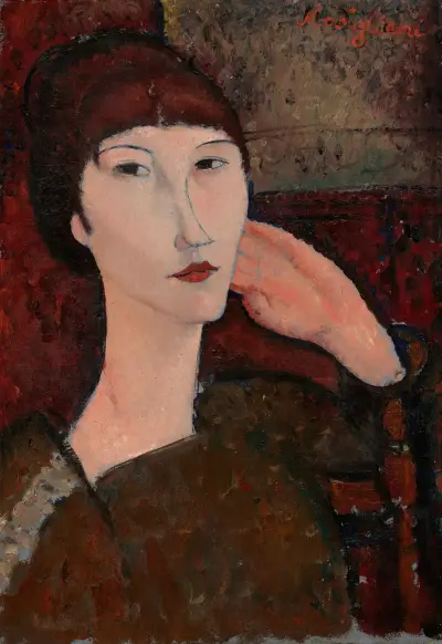 Adrienne (Woman with Bangs) av Amedeo Modigliani