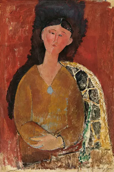 Beatrice Hastings assise av Amedeo Modigliani