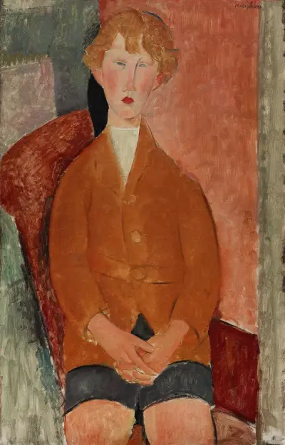 Boy in Short Pants av Amedeo Modigliani
