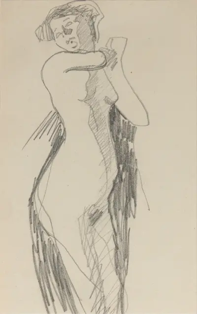 Femme nue debout, 1905 – nr 2 av Amedeo Modigliani