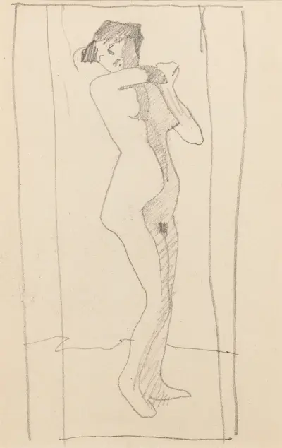 Femme nue debout, 1905 – nr 3 av Amedeo Modigliani