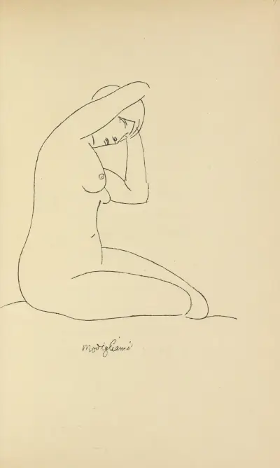Les nymphes 1 av Amedeo Modigliani