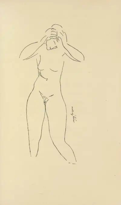 Les nymphes Pl.2 av Amedeo Modigliani