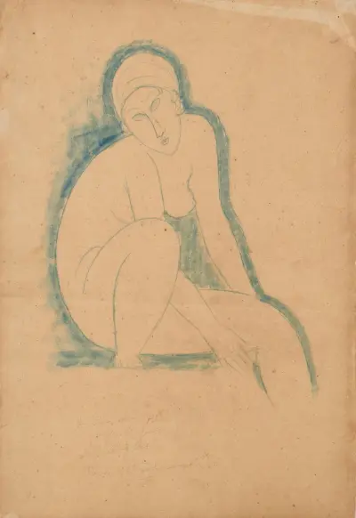 Nudo seduto av Amedeo Modigliani