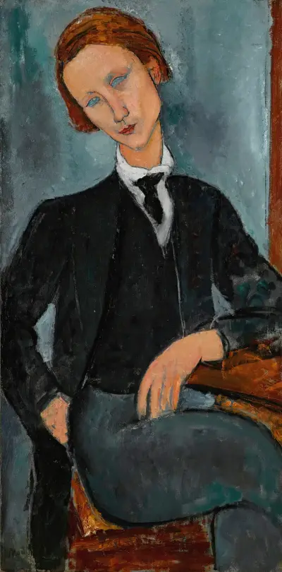 Portrait de Baranowski av Amedeo Modigliani