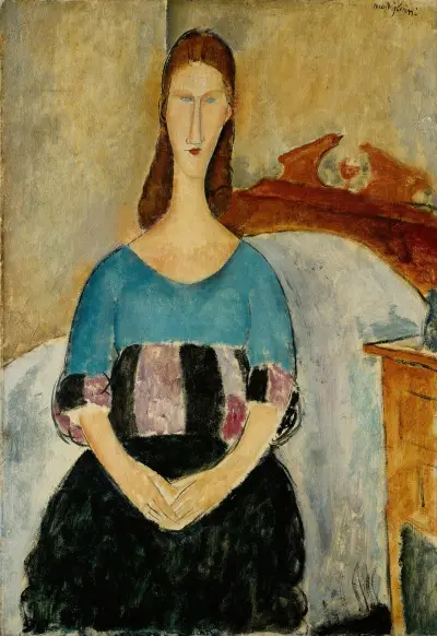 Portrait of Jeanne Hebuterne, Seated av Amedeo Modigliani