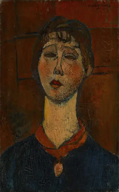 Portrait Of Madame Dorival av Amedeo Modigliani