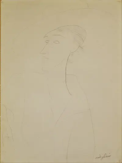Untitled (Portrait of Madame Zborowska) av Amedeo Modigliani