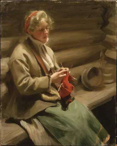 Dalkulla stickar. Kål-Margit av Anders Zorn