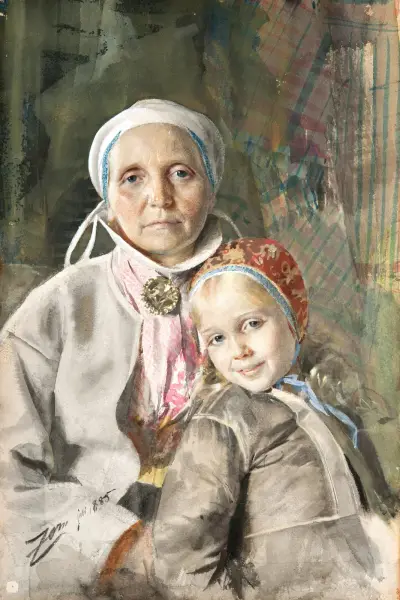 Mona och Karin av Anders Zorn