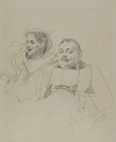 Herr och fru Raymond Johnson av Anders Zorn