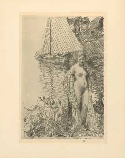 Min modell och min båt av Anders Zorn