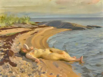 På stranden av Anders Zorn