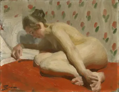 Studie av en naken av Anders Zorn