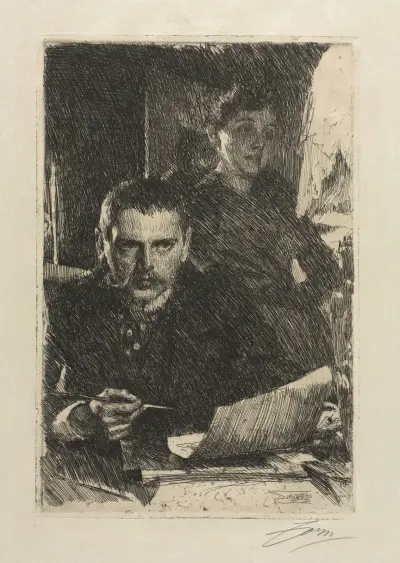 Konstnären och hans hustru av Anders Zorn