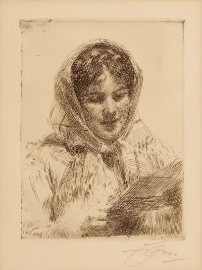 Brevet av Anders Zorn