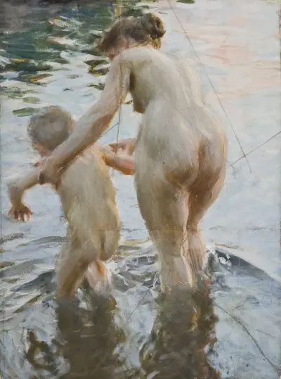 En premiär, 1888 av Anders Zorn
