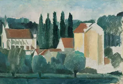 Kapellet i Crécy (Kvarnen) av André Derain