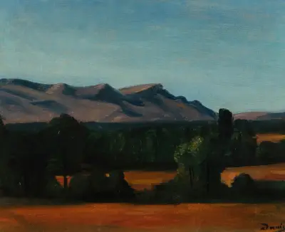 Provensalskt landskap – Mont Olympe av André Derain