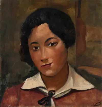 Portrait de femme av André Derain