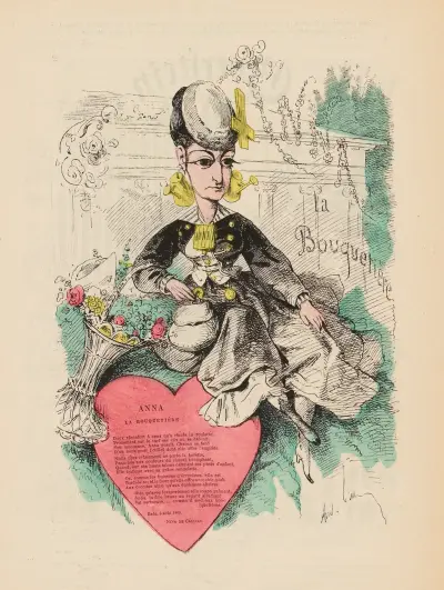 Anna la bouquetière, André Gill