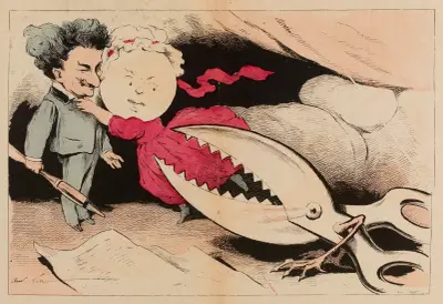 Cramponne-toi, Gugusse, vl’là que ça recommence av André Gill