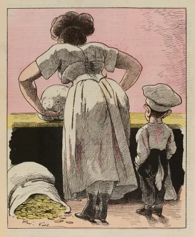 La boulangère av André Gill