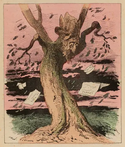 La chute des feuilles, André Gill