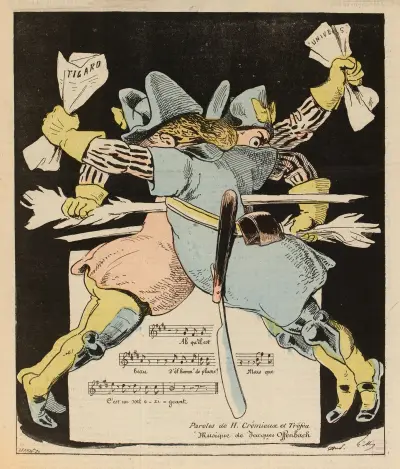 La grande colère de l’Univers et du Figaro von André Gill