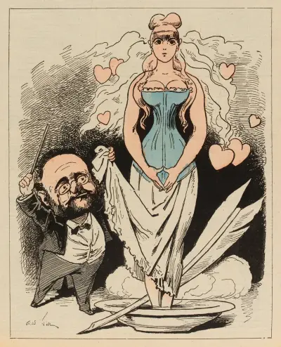 La naissance de Nana-Vénus von André Gill