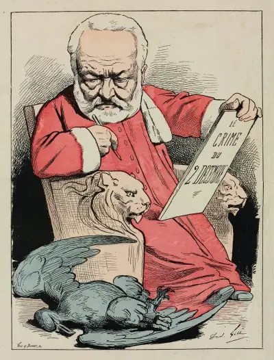 Le Nouveau livre de Victor Hugo, par Gill av André Gill