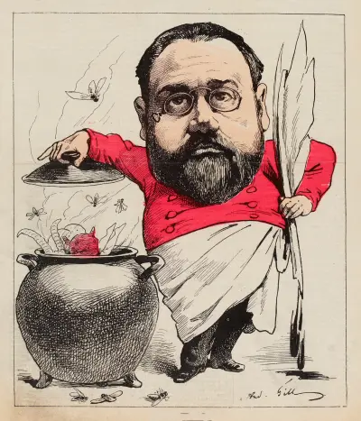 Le pot-bouille à Zola, André Gill