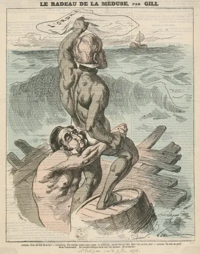 Le radeau de la Méduse von André Gill