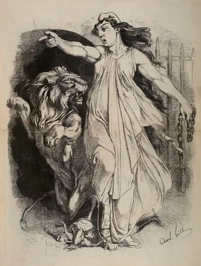 Le réveil du lion, André Gill