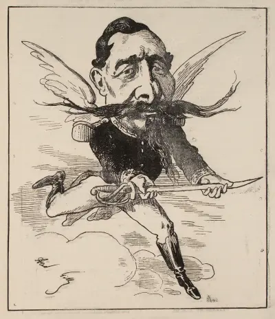 Les hommes du jour Le général Bourbaki, André Gill