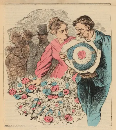 Les prétendants de Francia, par Gill von André Gill