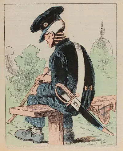 L’invalide à la tête de bois av André Gill