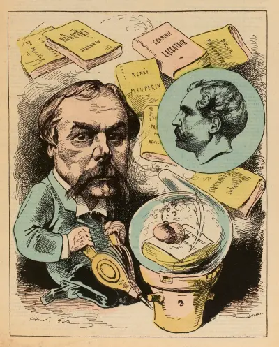 M. Edmond de Goncourt av André Gill