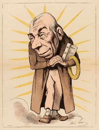 Paulin Ménier, rôle de Rodin (Juif errant), André Gill