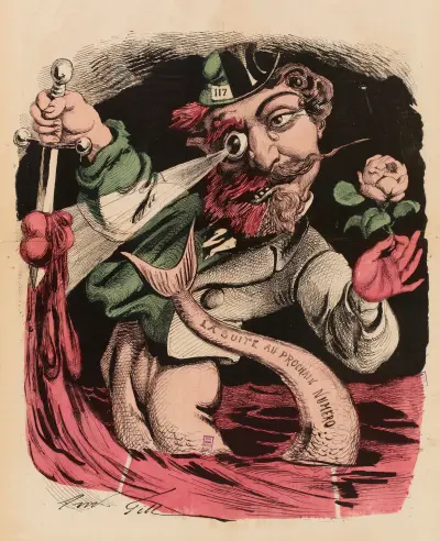 Portrait authentique de Rocambole, André Gill