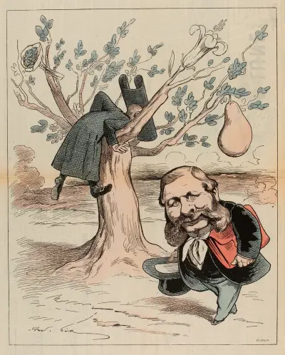 Théâtre de l’Odéon (Le Poirier du Bonhomme Misère), André Gill