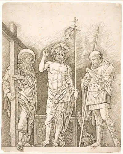 Den opstandne Kristus av Andrea Mantegna