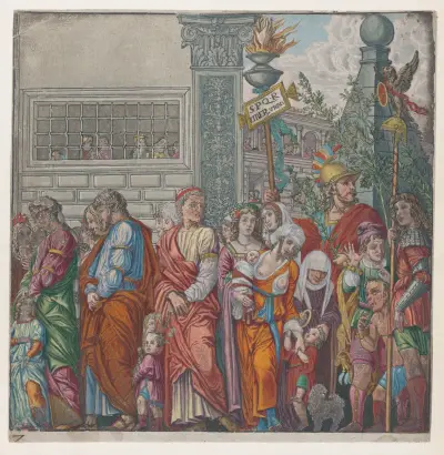 Procession av Andrea Mantegna