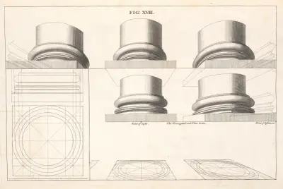 Die ionische Basis in Perspektive von Andrea Pozzo