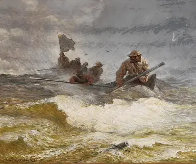 Rettung auf See von Andreas Achenbach
