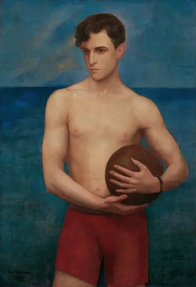 Deportista (Rámon Novarro) av Ángel Zárraga