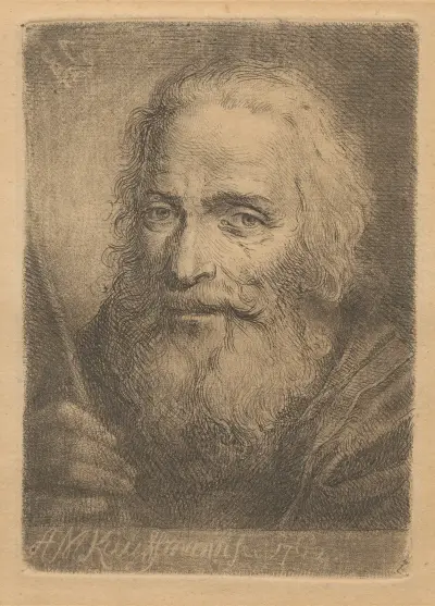 Büste eines alten Mannes von Angelica Kauffmann
